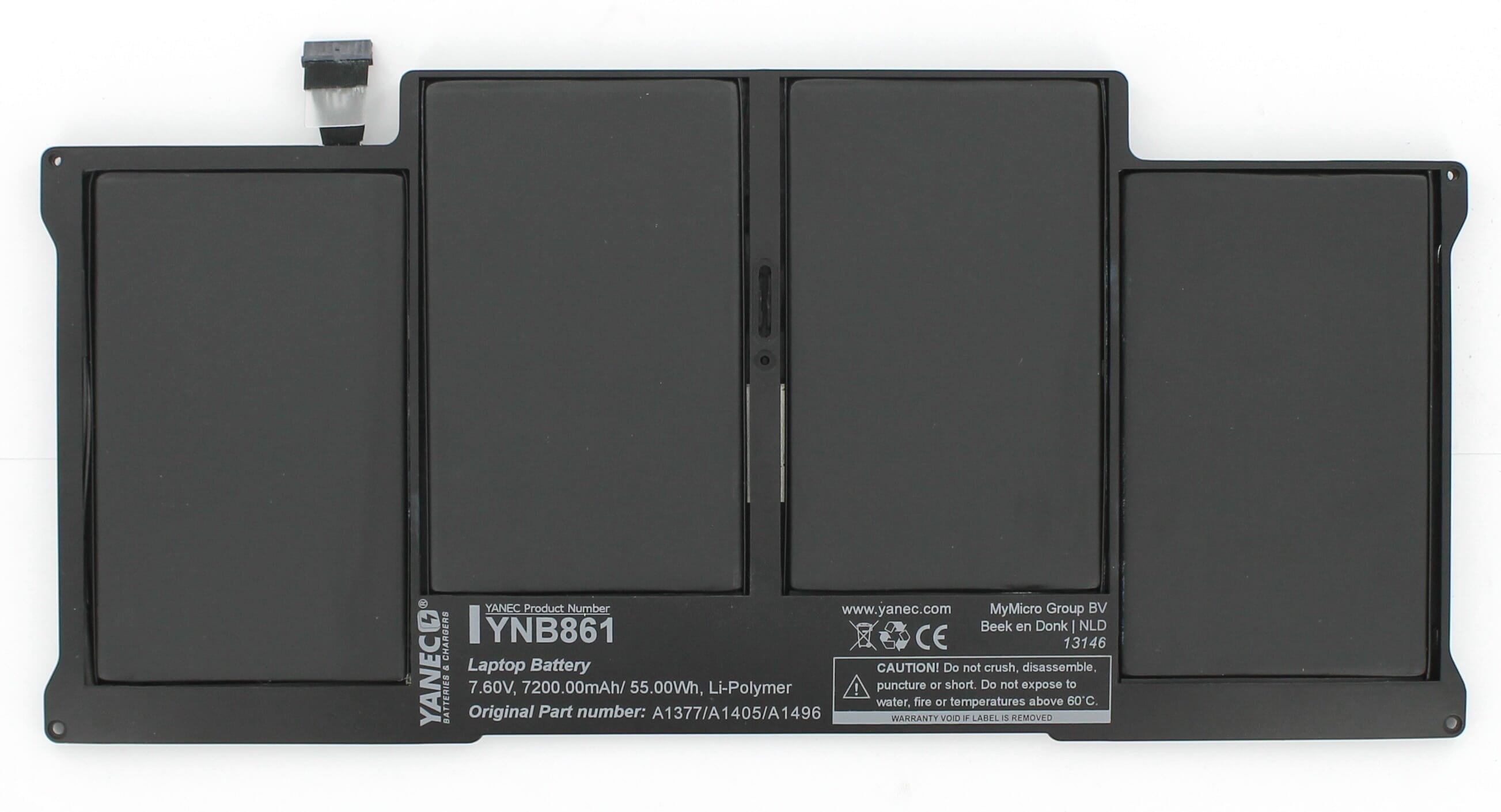 Yanec Macbook Accu 7200mAh