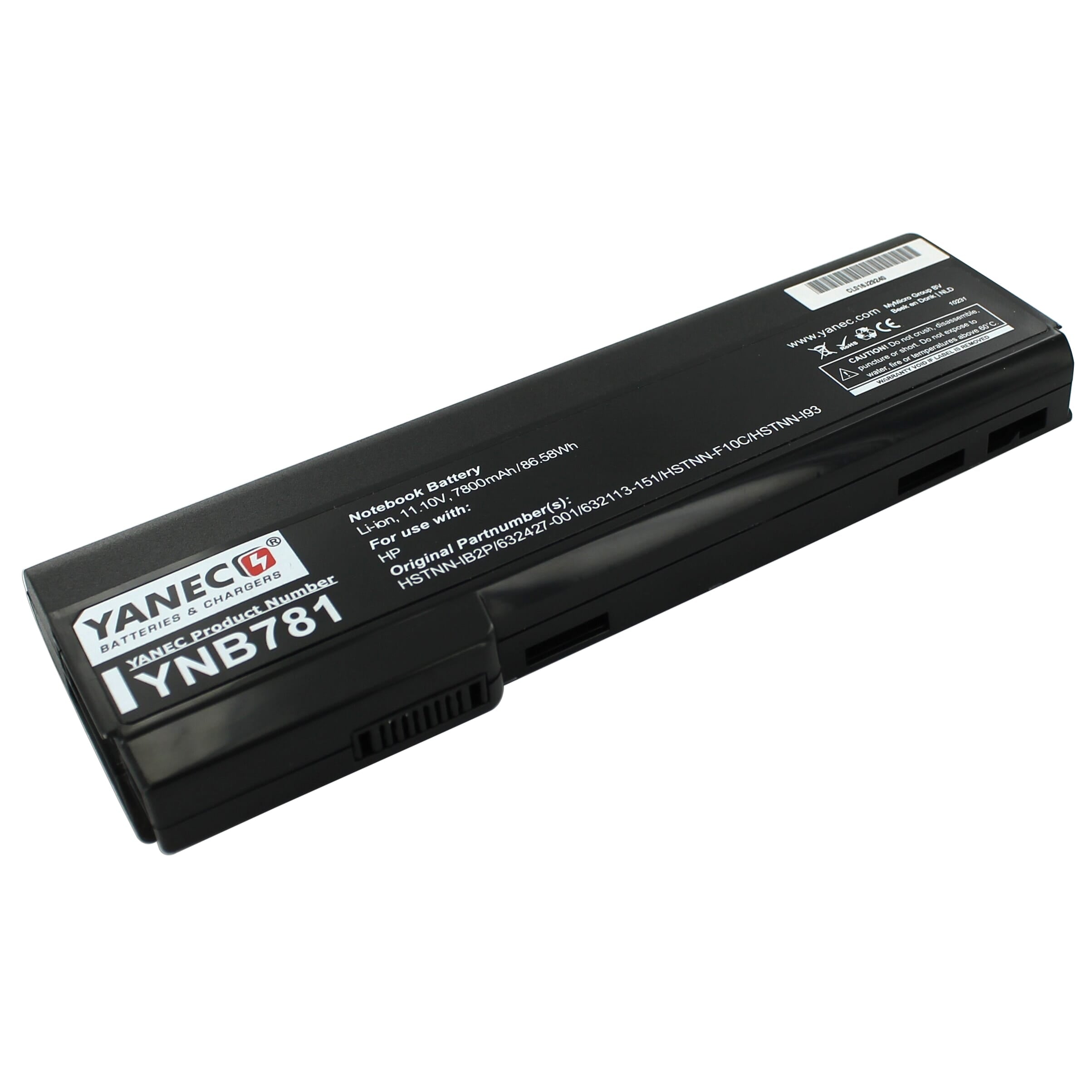 Yanec Laptop Accu Extended 7800mAh