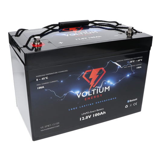 Voltium Energy LiFePO4 Accu 12,8V - 100Ah Bluetooth