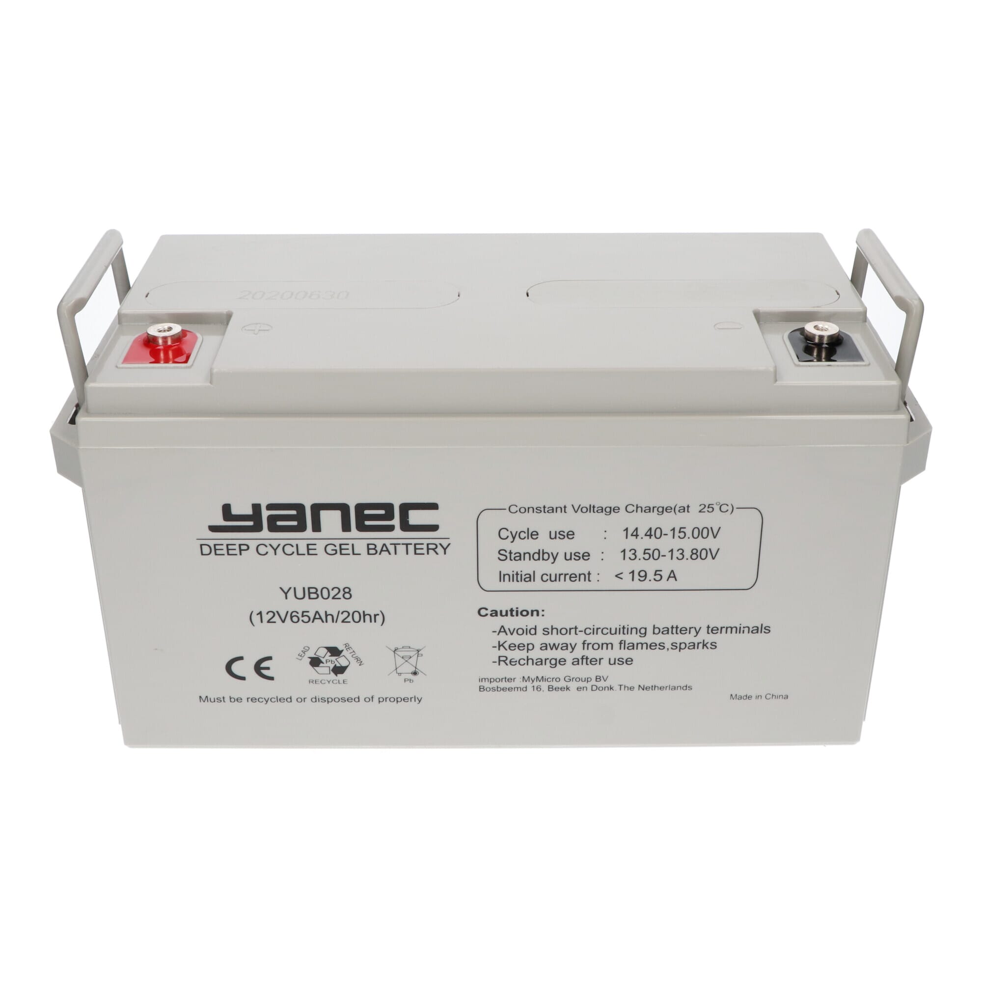 Yanec Gel Accu 12V 65Ah