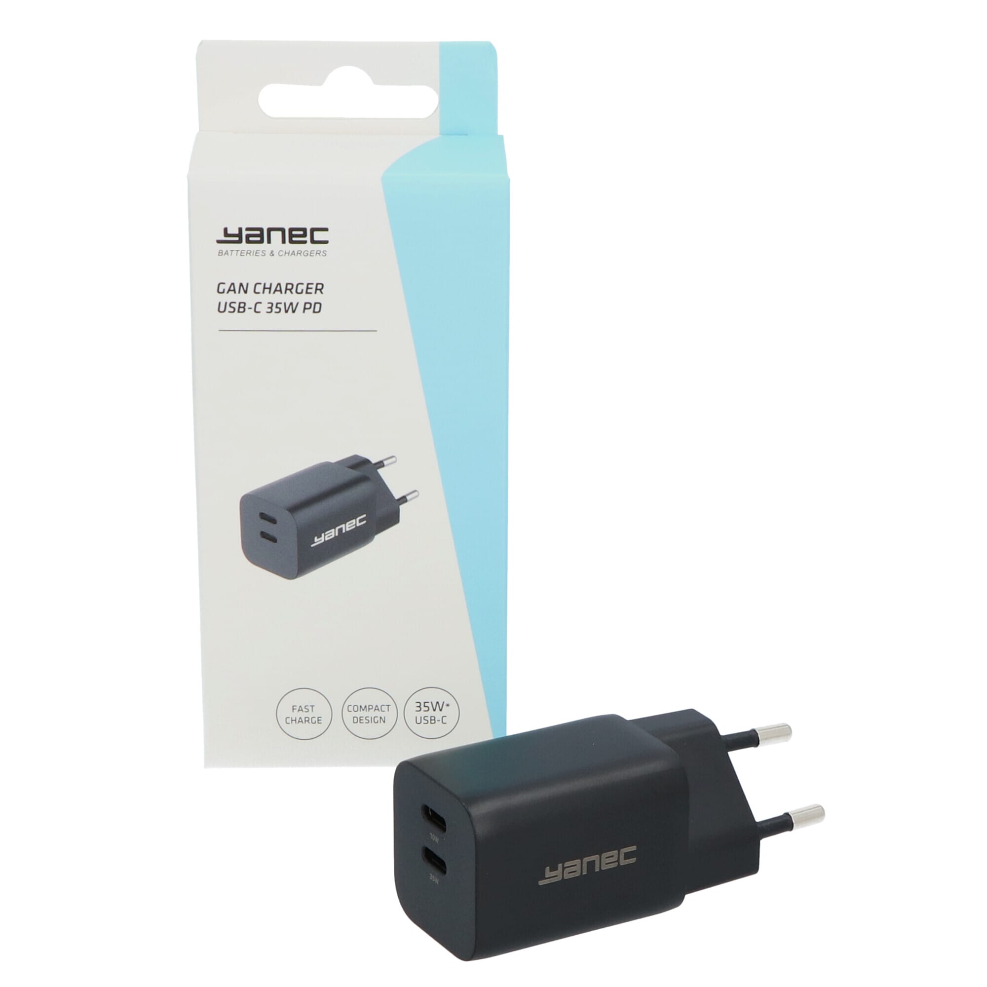 Yanec Compacte GaN lader USB-C 35W