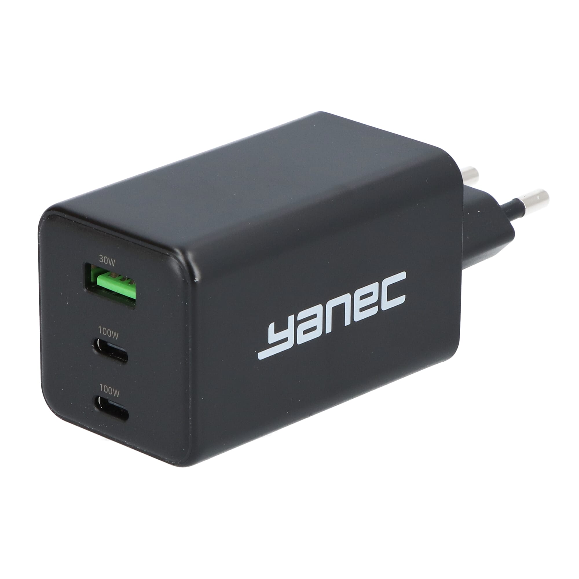 Yanec Compacte GaN lader USB-A USB-C 100W