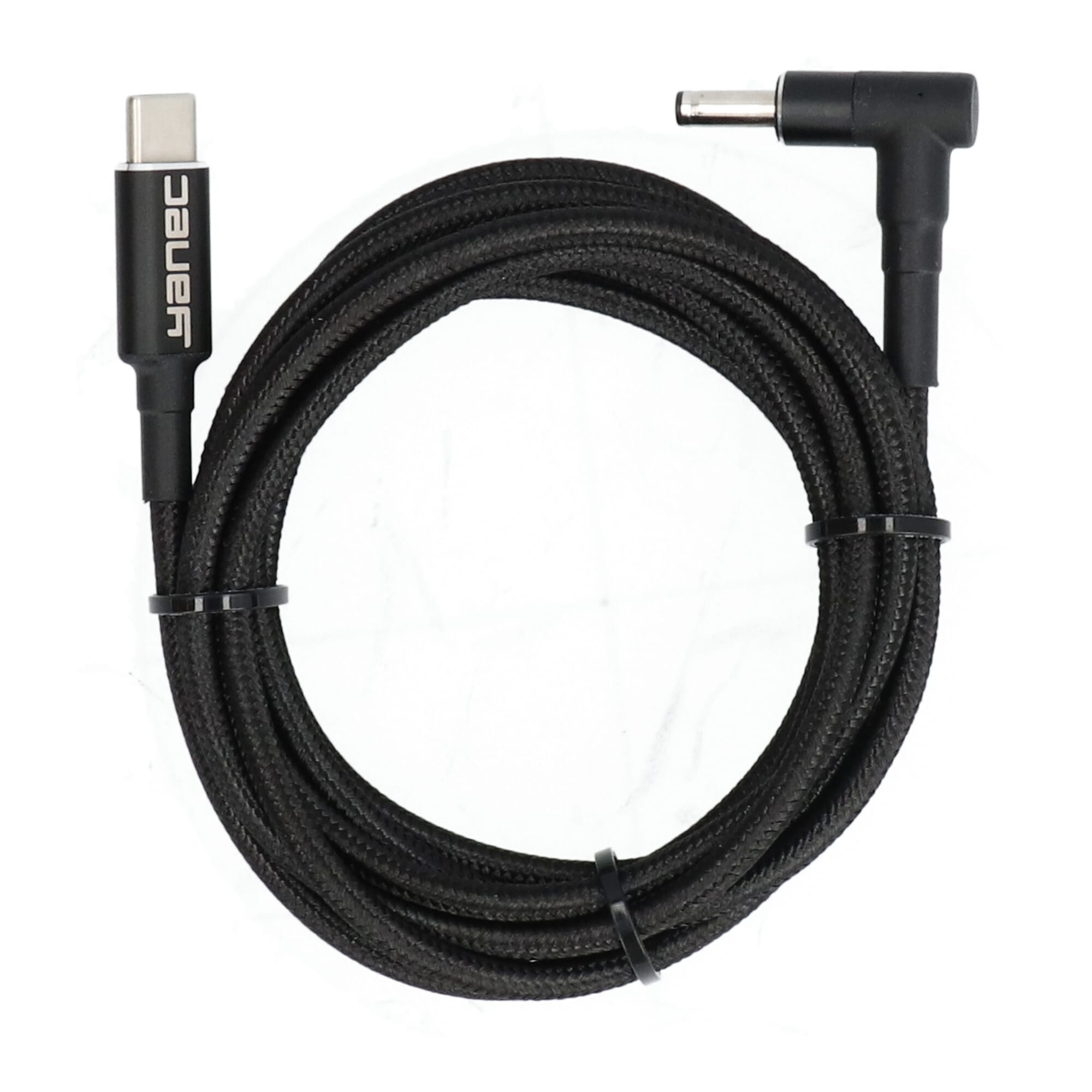 Yanec USB-C naar 4.0 x 1.35 mm laadkabel 1.8m